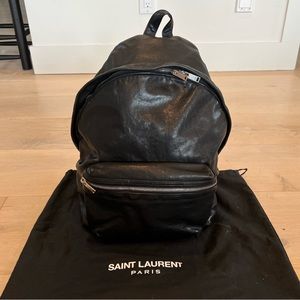 Saint Laurent Leather Backpack